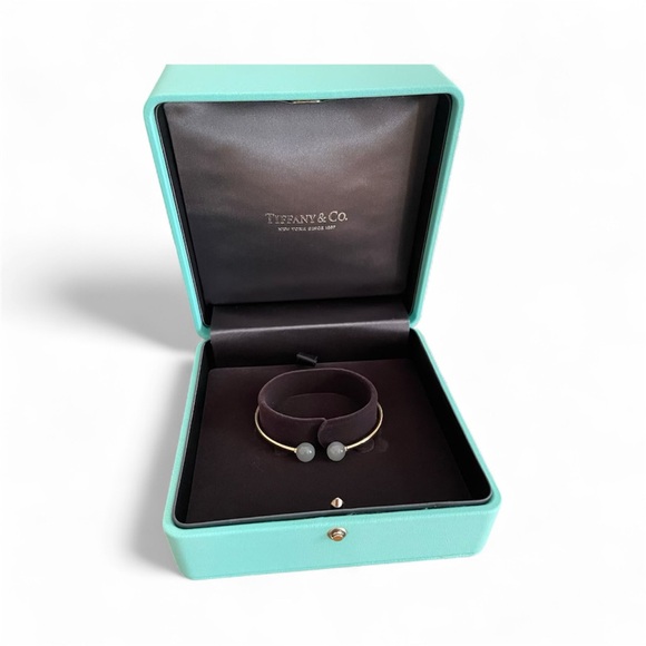 Tiffany & Co. Jewelry - Tiffany & Co 18k Rose Gold Hardwear Moonstone Cuff Bracelet